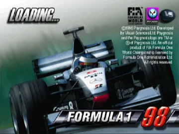 Formula 1-98 (EU) screen shot title